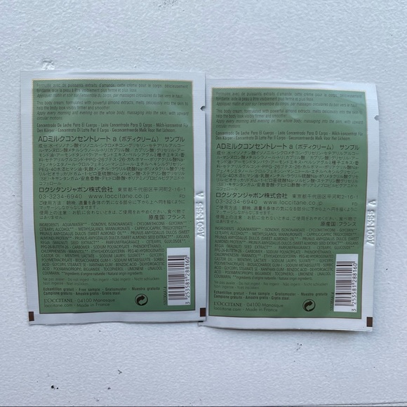 Loccitane Milk Concentrate Samples - Picture 2 of 2